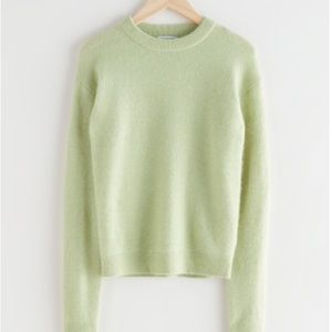 & other stories mint green sweater size M